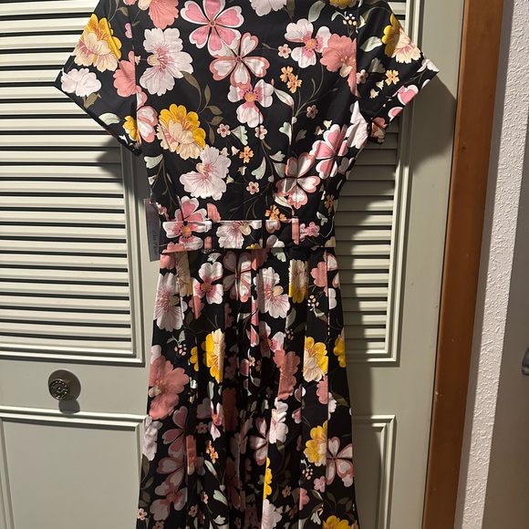 Floral Black Dress - Picture 5 of 5